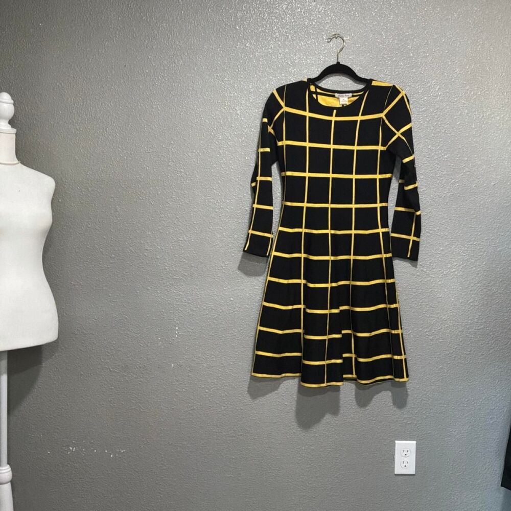 Unbranded Women's Black and Yellow Dress